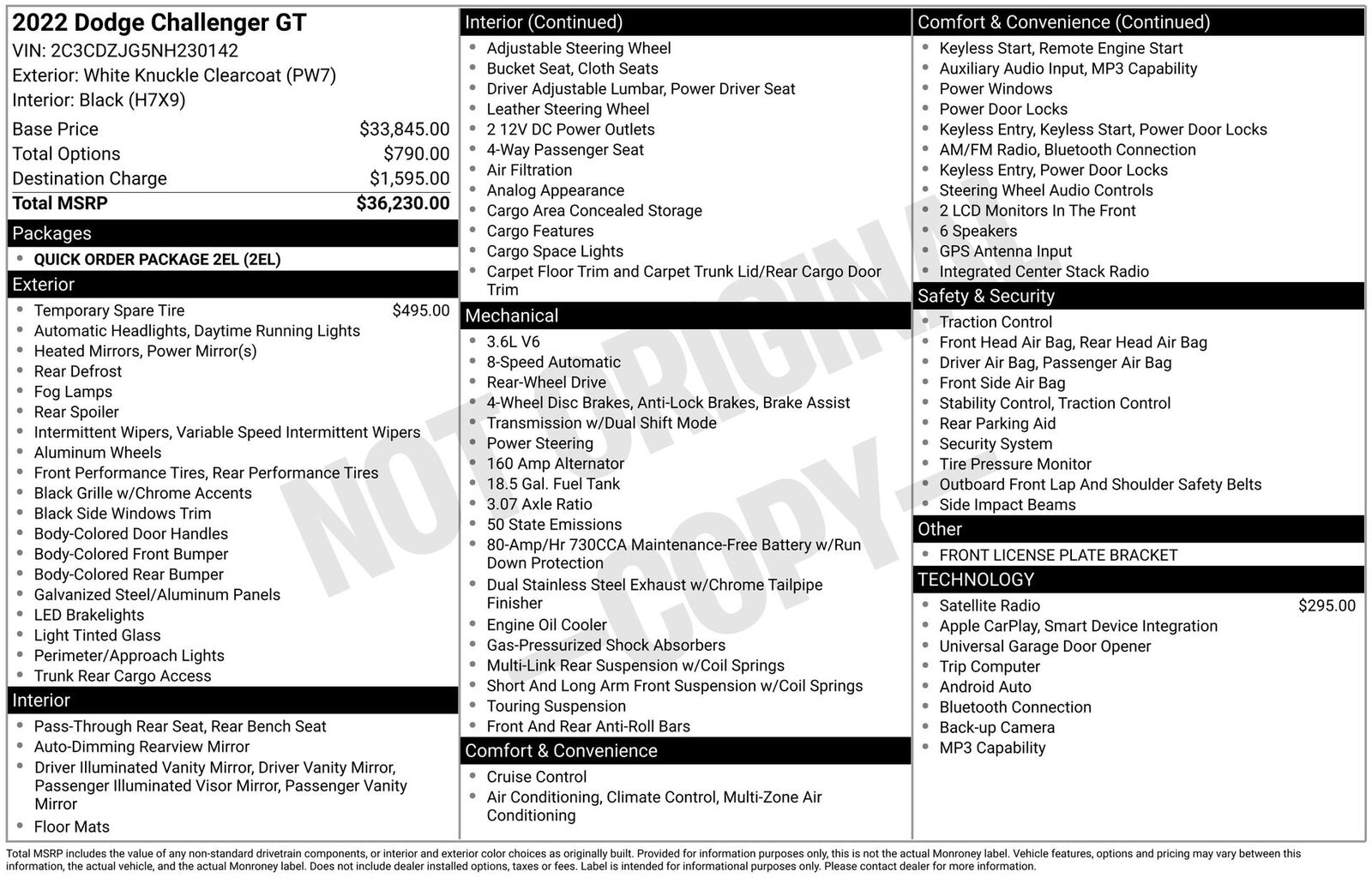 2022 DODGE Challenger