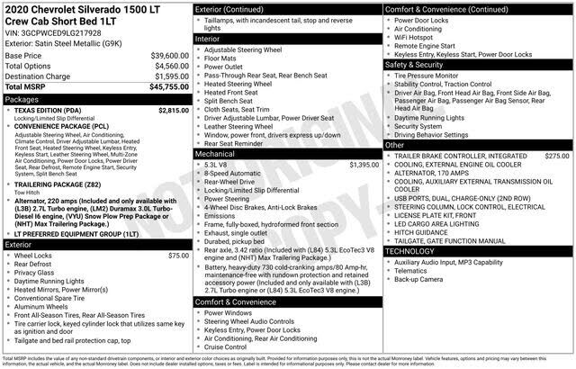 2020 CHEVROLET Silverado