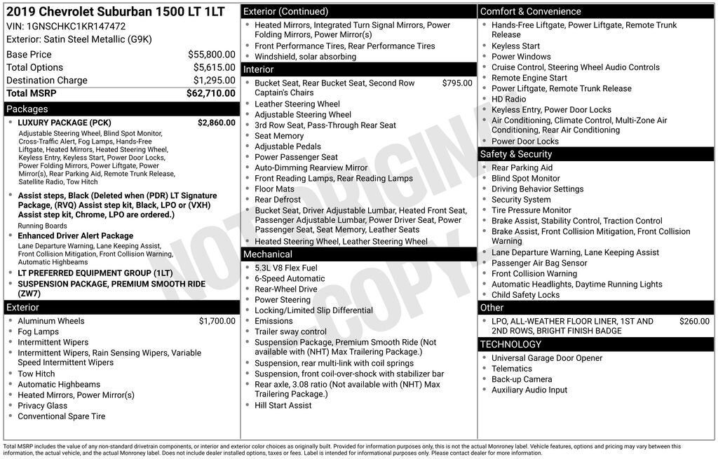 2019 CHEVROLET Suburban