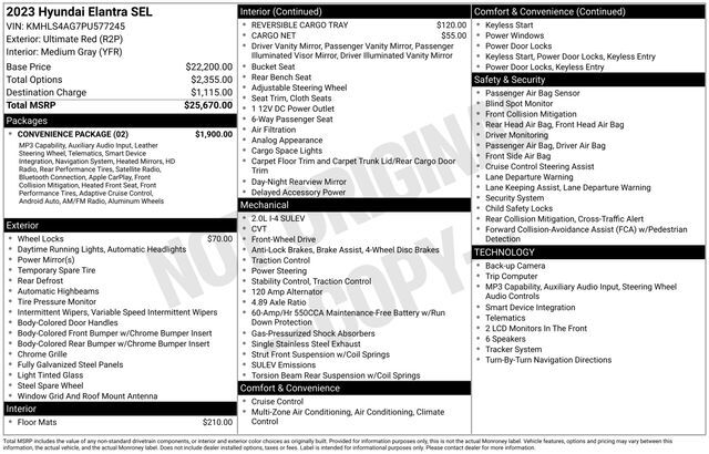 2023 HYUNDAI Elantra