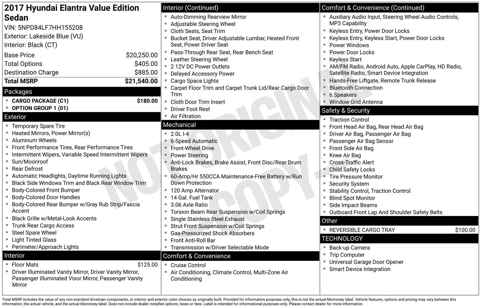 2017 HYUNDAI Elantra