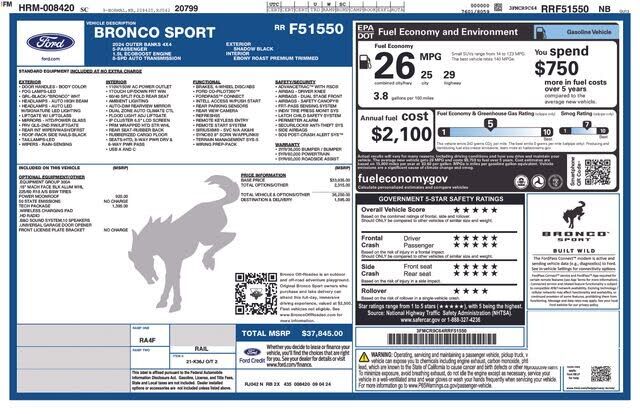 2024 FORD Bronco