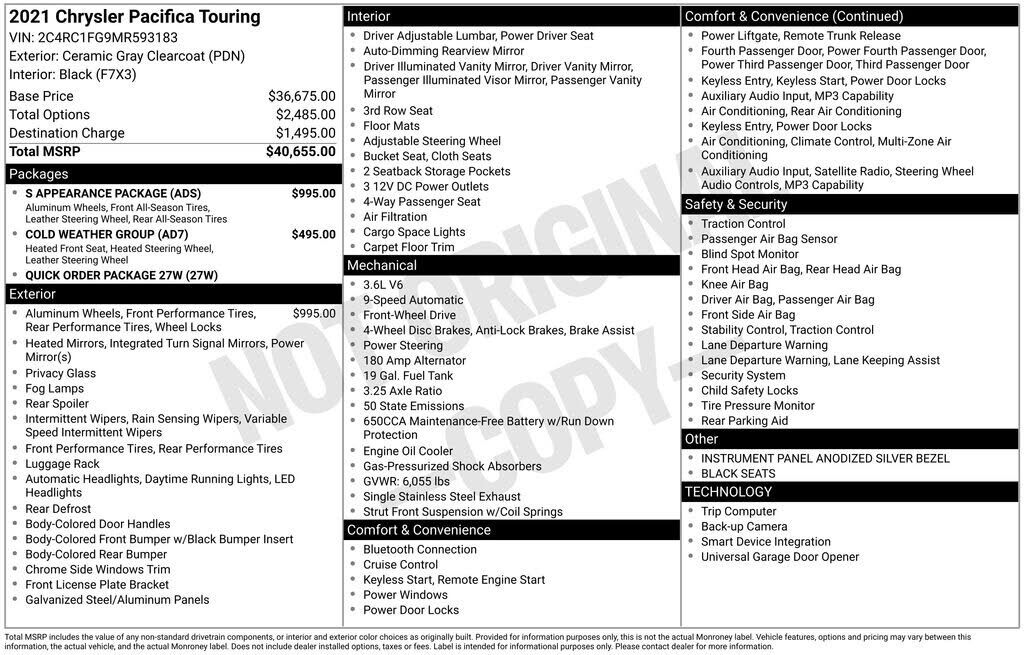2021 CHRYSLER Pacifica