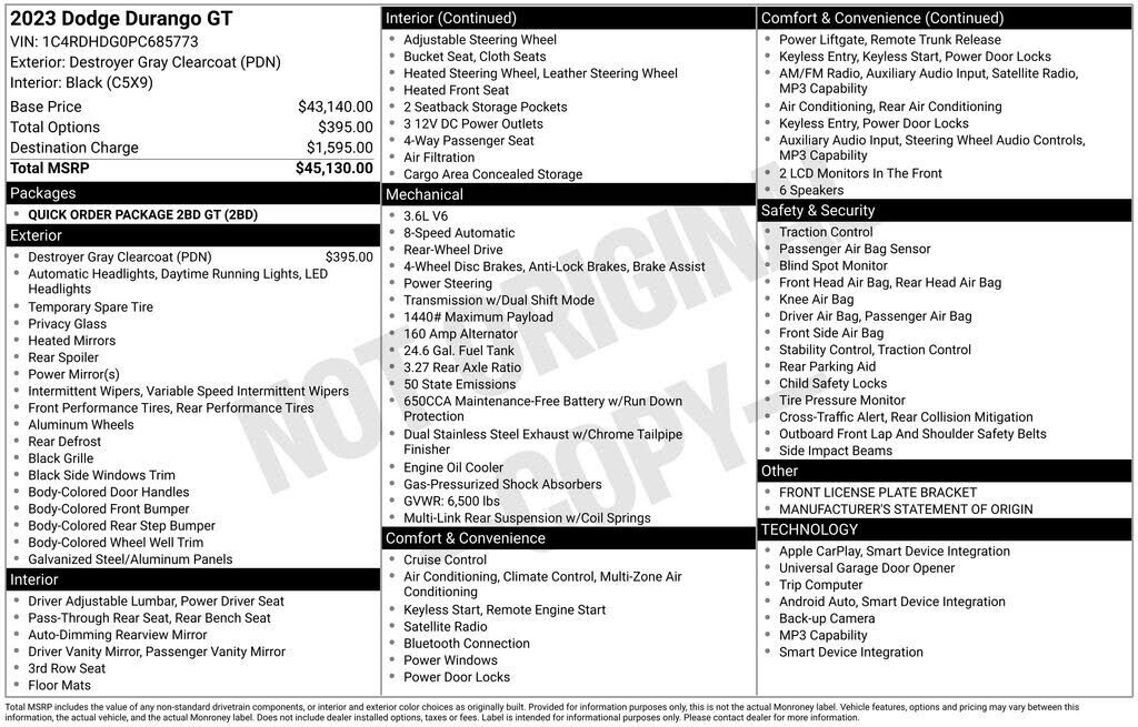 2023 DODGE Durango
