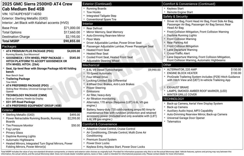 2025 GMC Sierra HD