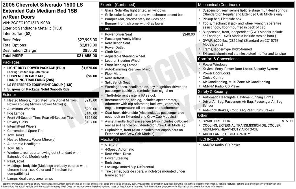 2005 CHEVROLET Silverado