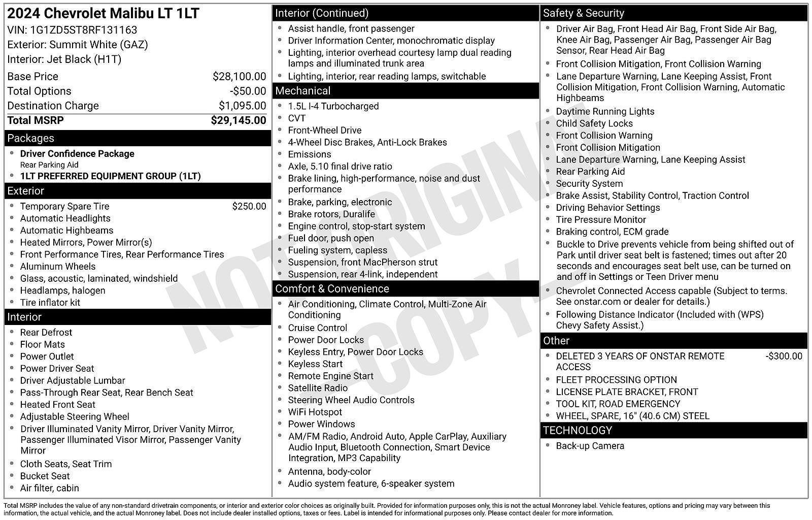 2024 CHEVROLET Malibu