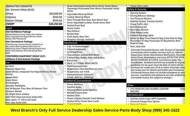 2018 CHEVROLET Equinox