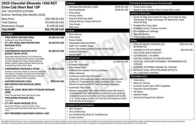 2020 CHEVROLET Silverado