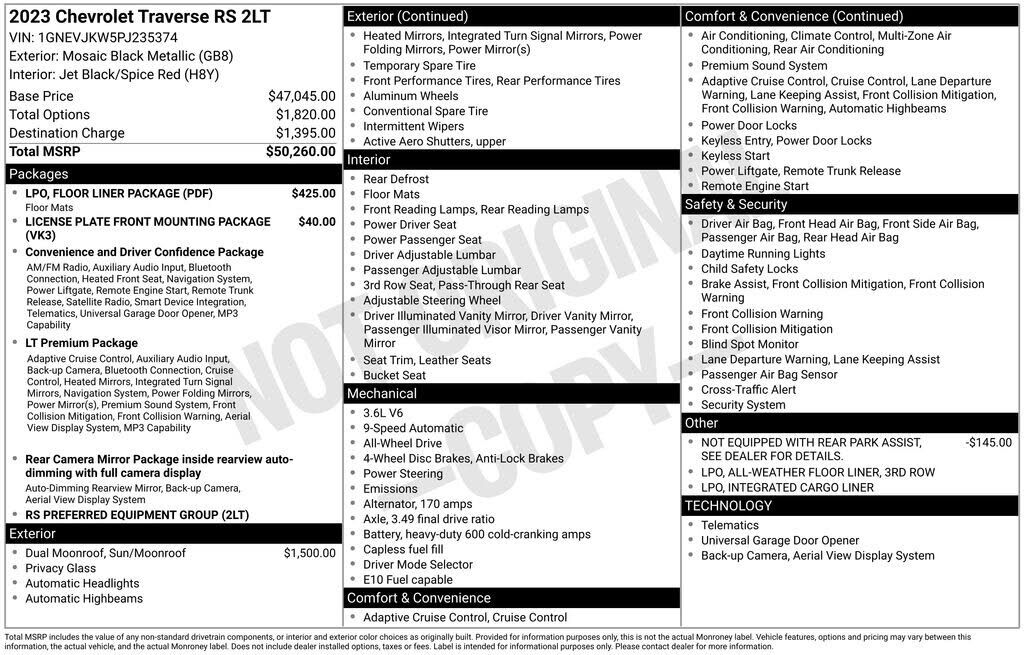 2023 CHEVROLET Traverse
