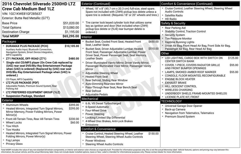 2016 CHEVROLET Silverado