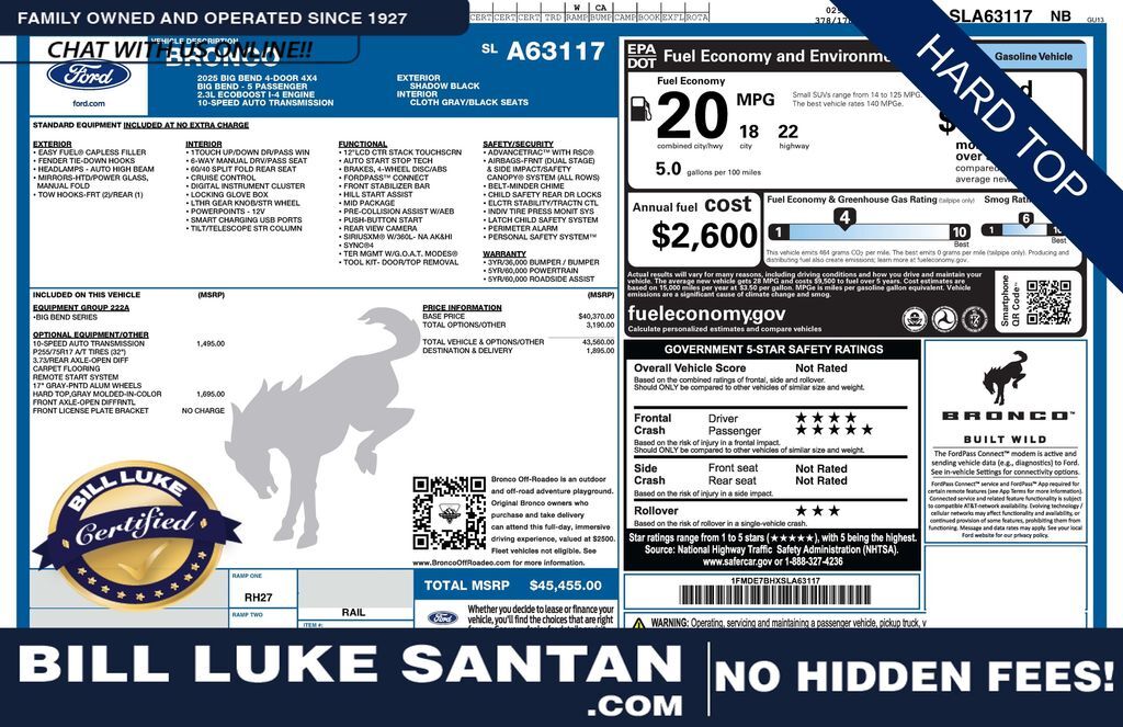 2025 FORD Bronco