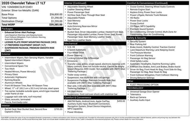 2020 CHEVROLET Tahoe