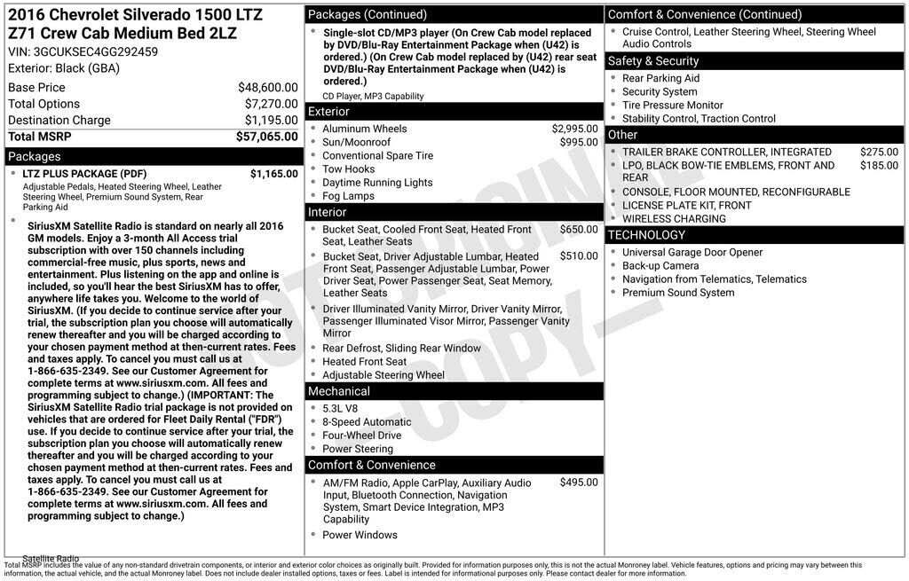 2016 CHEVROLET Silverado