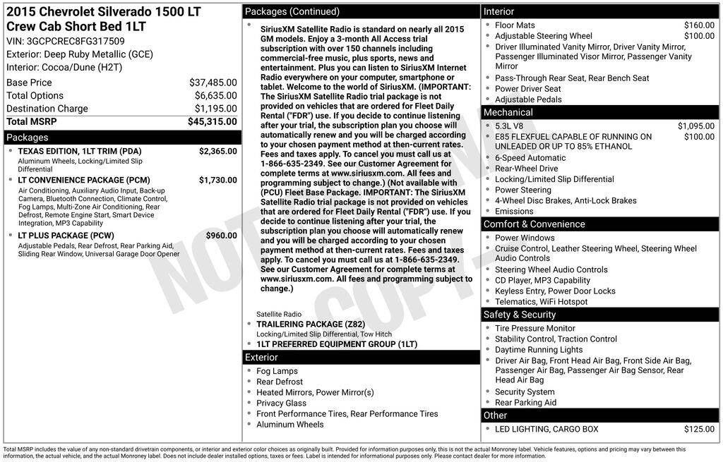 2015 CHEVROLET Silverado