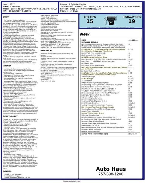 2017 CHEVROLET Silverado