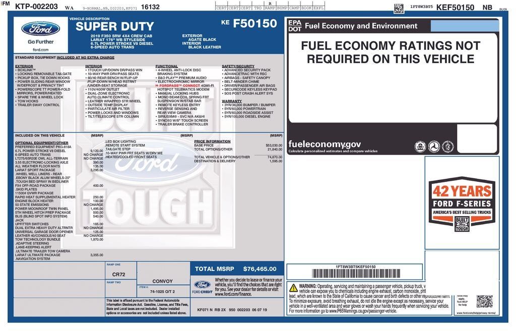 2019 FORD F-350