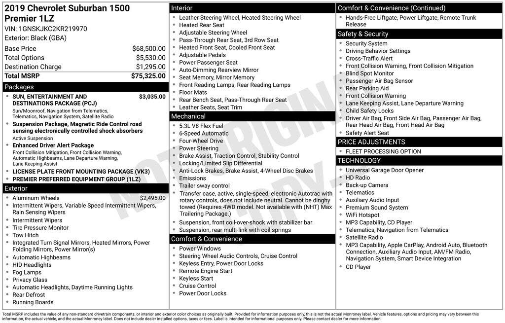 2019 CHEVROLET Suburban