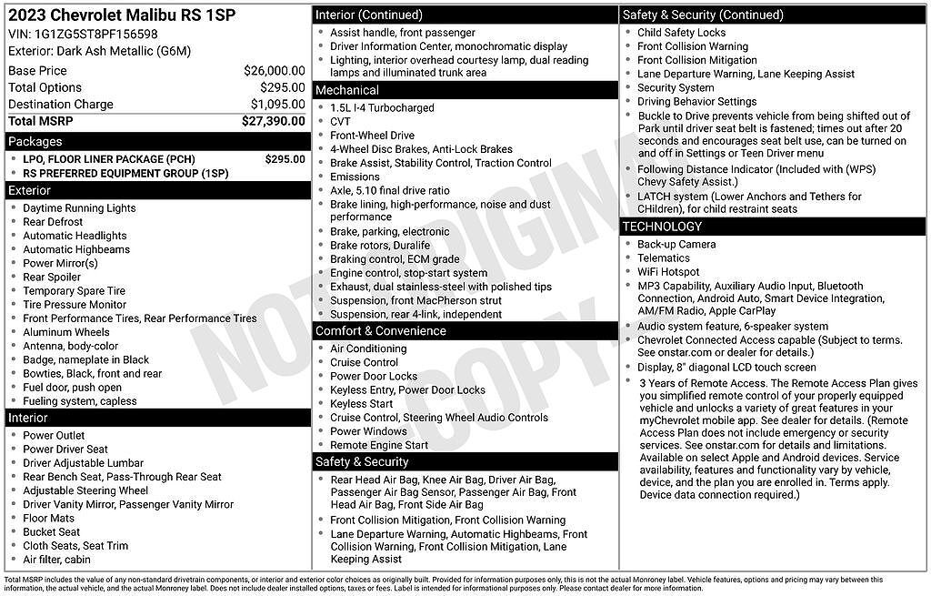 2023 CHEVROLET Malibu