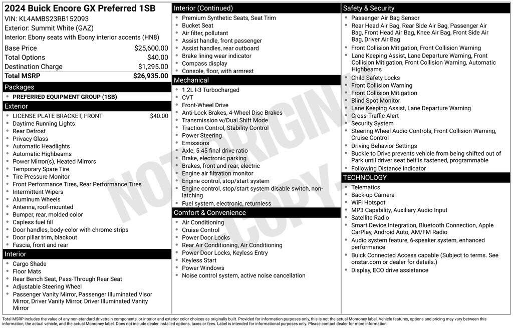 2024 BUICK Encore GX