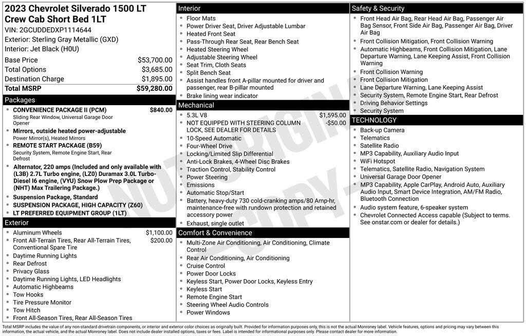 2023 CHEVROLET Silverado