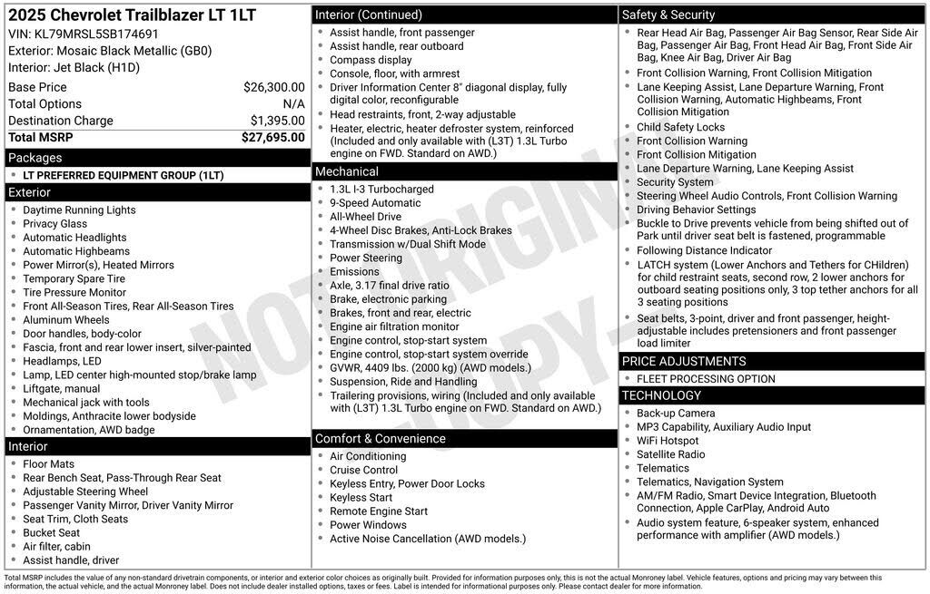 2025 CHEVROLET Trailblazer