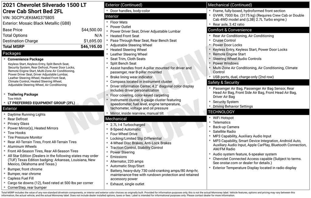 2021 CHEVROLET Silverado