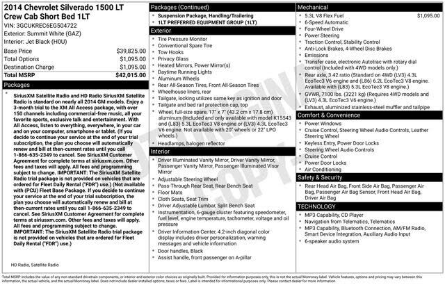 2014 CHEVROLET Silverado