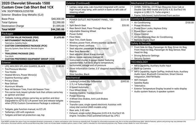 2020 CHEVROLET Silverado