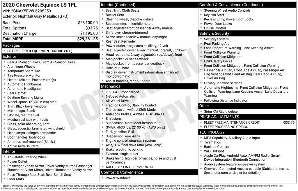 2020 CHEVROLET Equinox