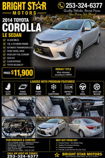 2014 TOYOTA Corolla