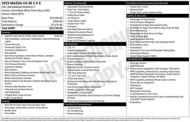 2023 MAZDA CX-30