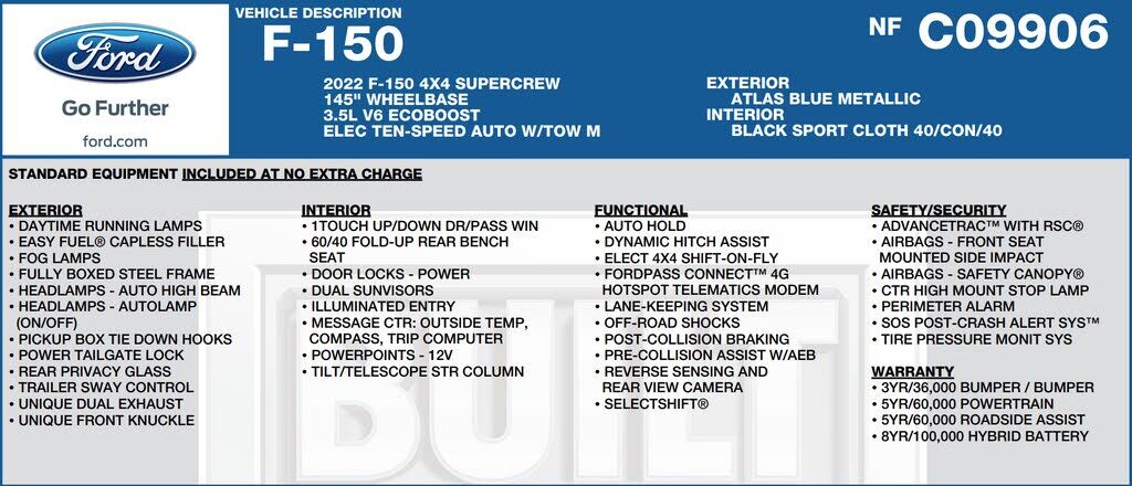 2022 FORD F-150