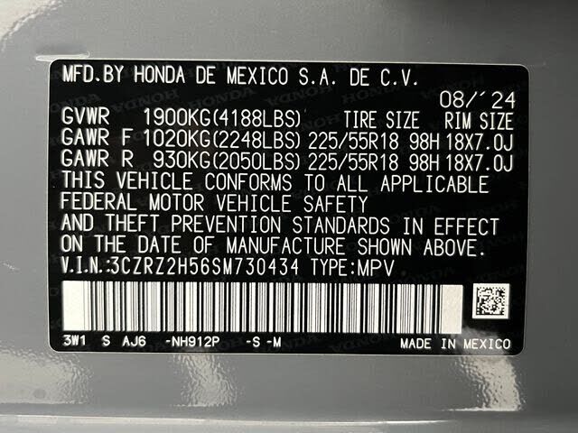 2025 HONDA HR-V