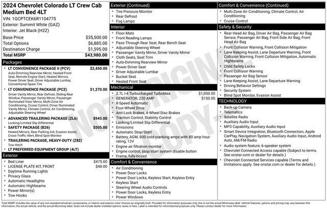 2024 CHEVROLET Colorado