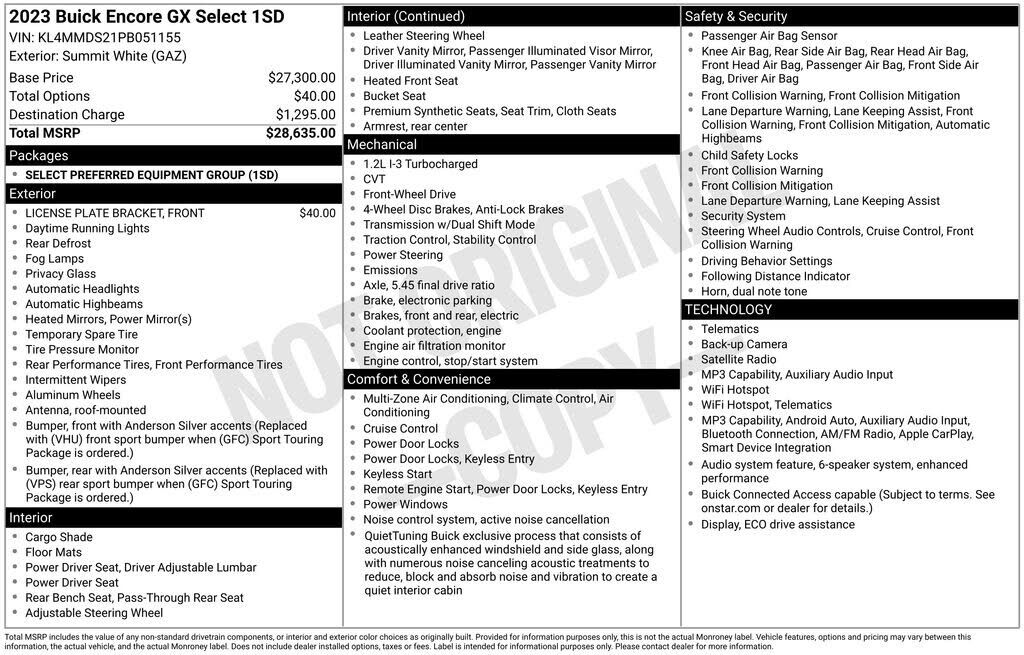 2023 BUICK Encore GX