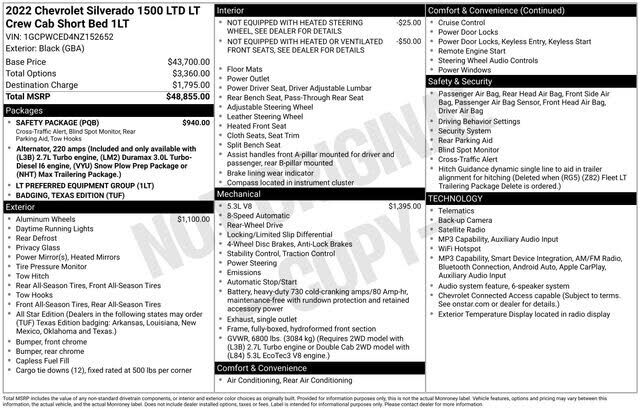 2022 CHEVROLET Silverado LTD