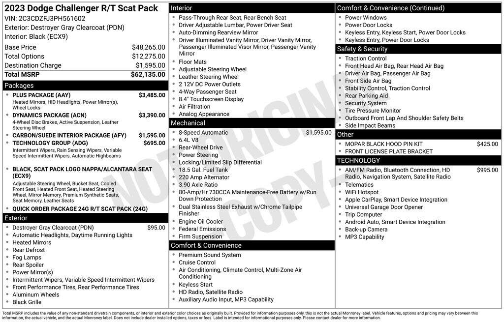 2023 DODGE Challenger