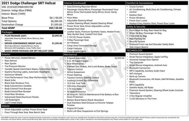 2021 DODGE Challenger