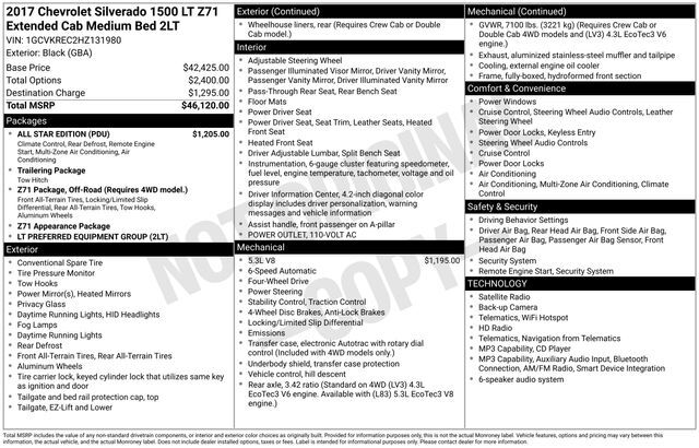 2017 CHEVROLET Silverado