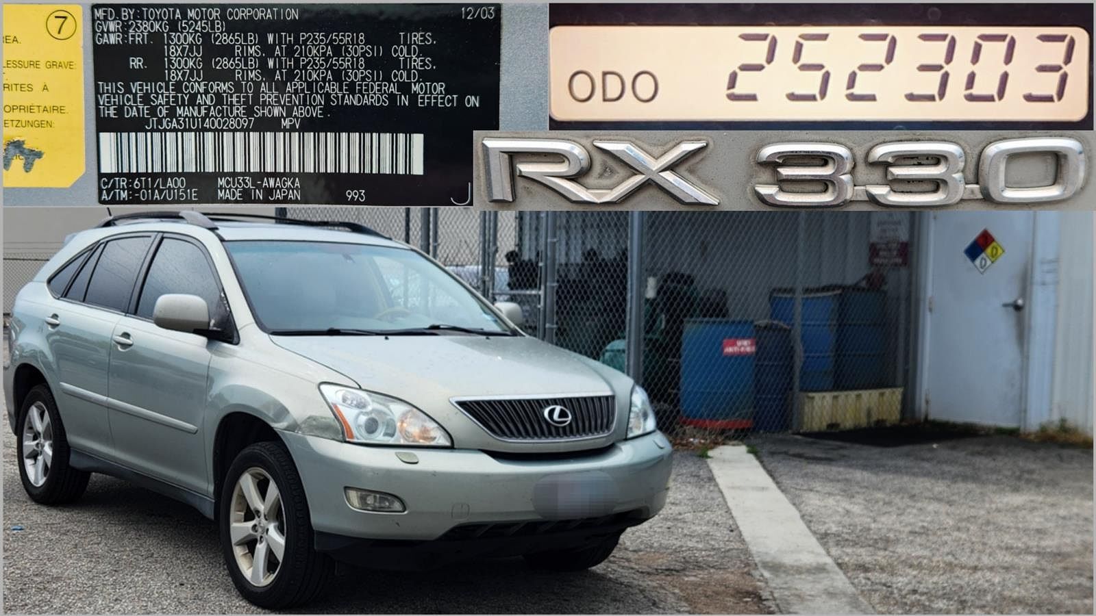 2004 LEXUS RX