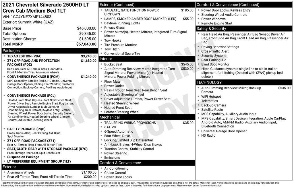 2021 CHEVROLET Silverado