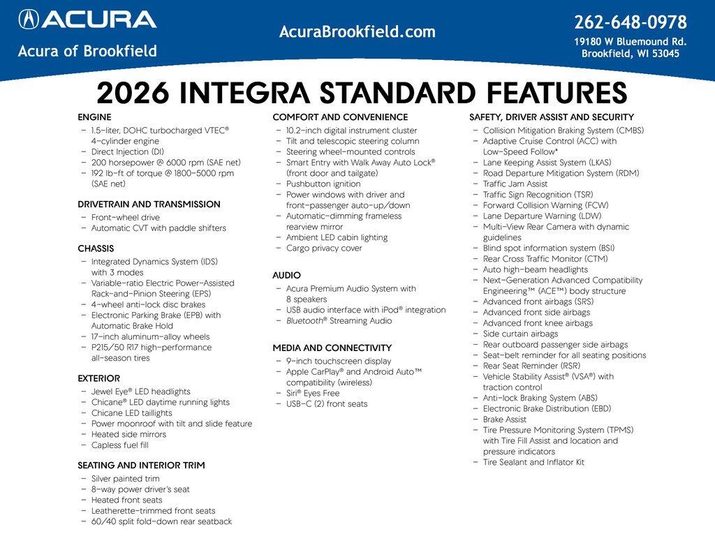2026 ACURA Integra