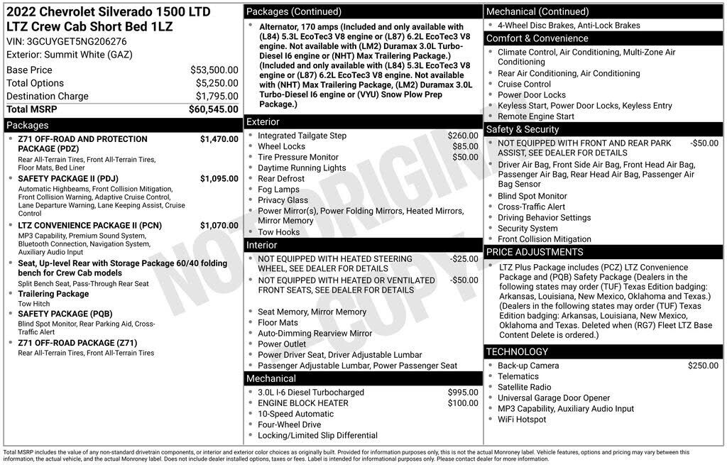 2022 CHEVROLET Silverado LTD