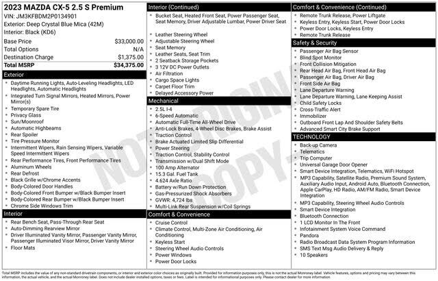 2023 MAZDA CX-5