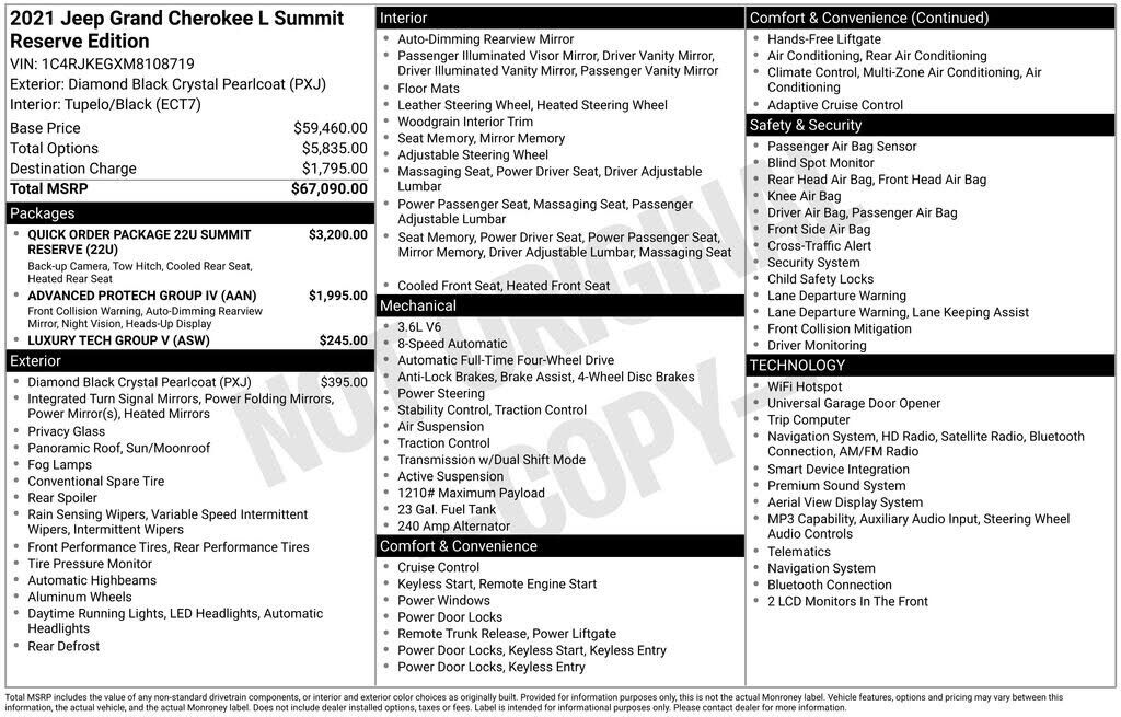 2021 JEEP Grand Cherokee