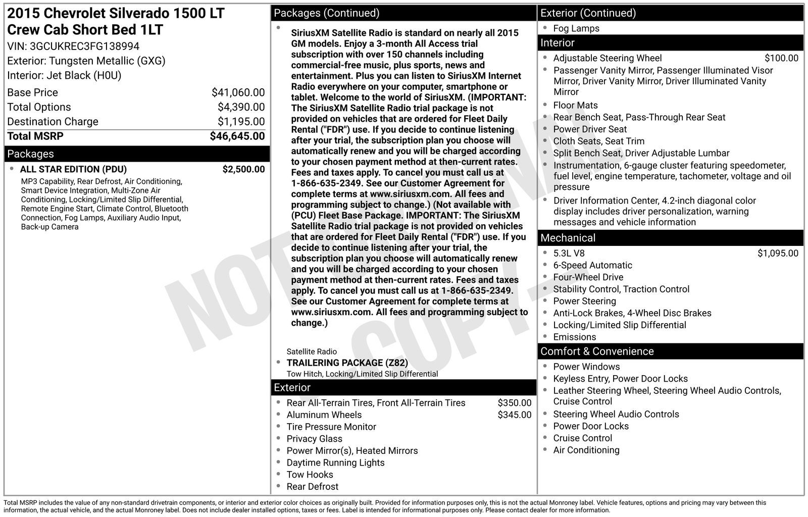 2015 CHEVROLET Silverado