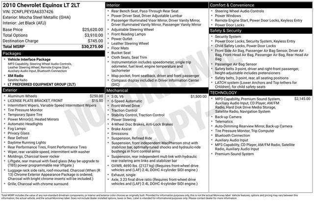 2010 CHEVROLET Equinox
