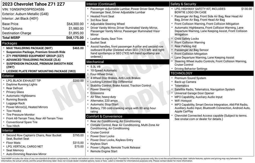 2023 CHEVROLET Tahoe