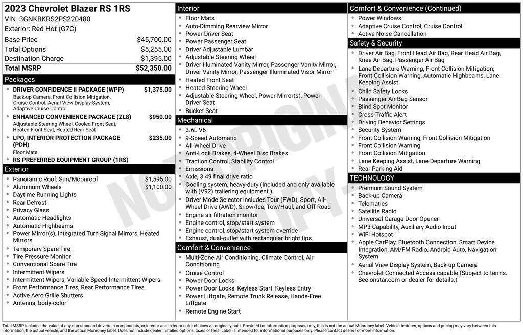 2023 CHEVROLET Blazer